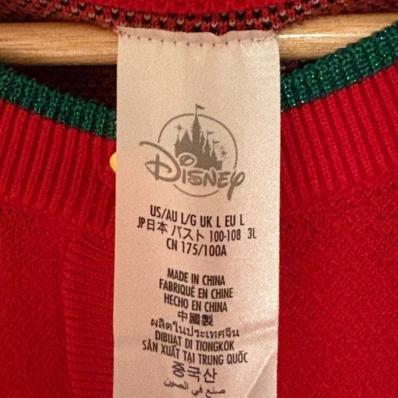 Disney Christmas Cardigan with Mickey and Minnie - Picture 3 of 3